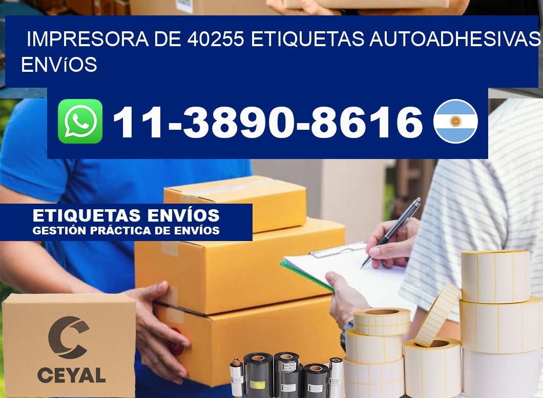 impresora de 40255 etiquetas autoadhesivas envíos