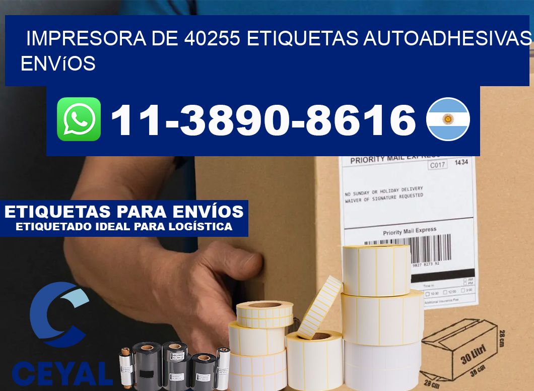 impresora de 40255 etiquetas autoadhesivas envíos