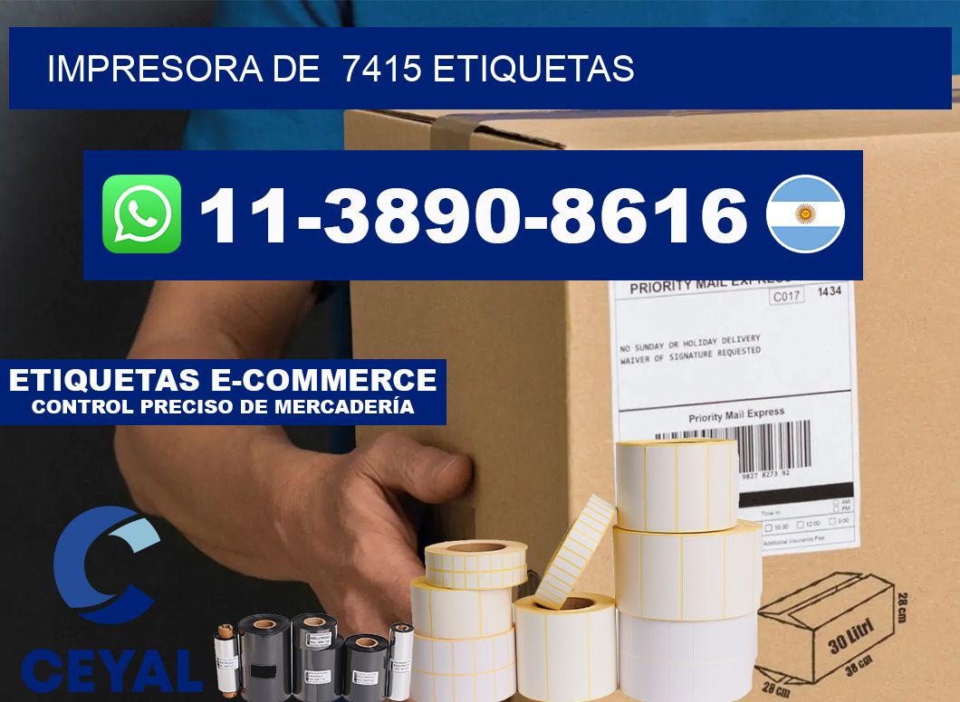 impresora de 7415 etiquetas