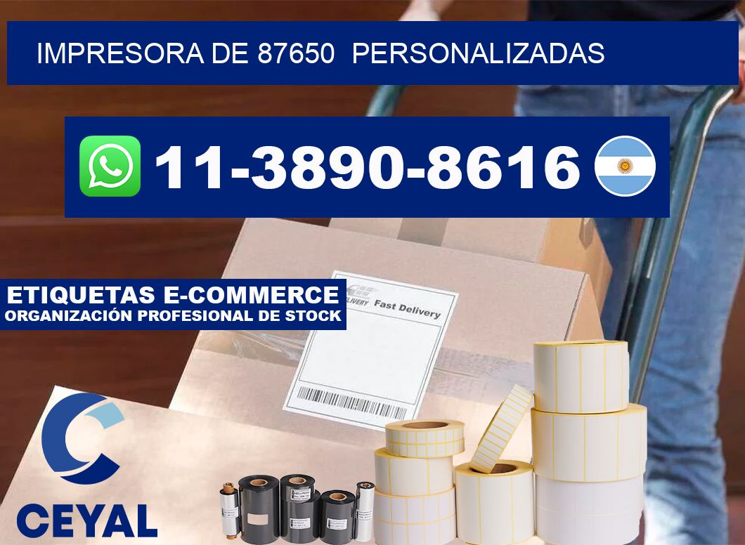 impresora de 87650  personalizadas