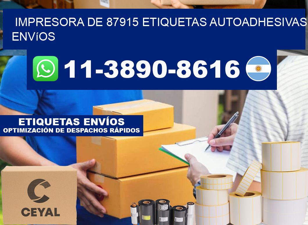 impresora de 87915 etiquetas autoadhesivas envíos