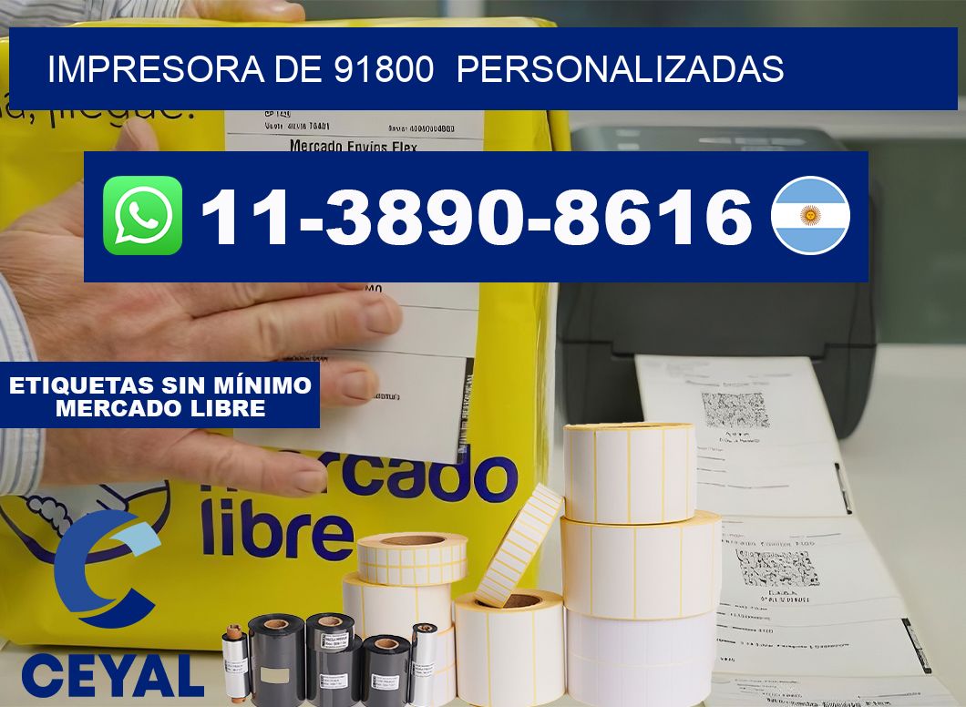 impresora de 91800  personalizadas