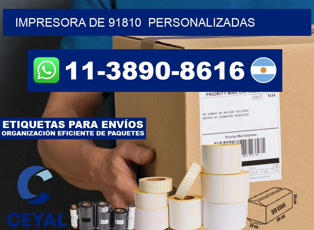 impresora de 91810  personalizadas