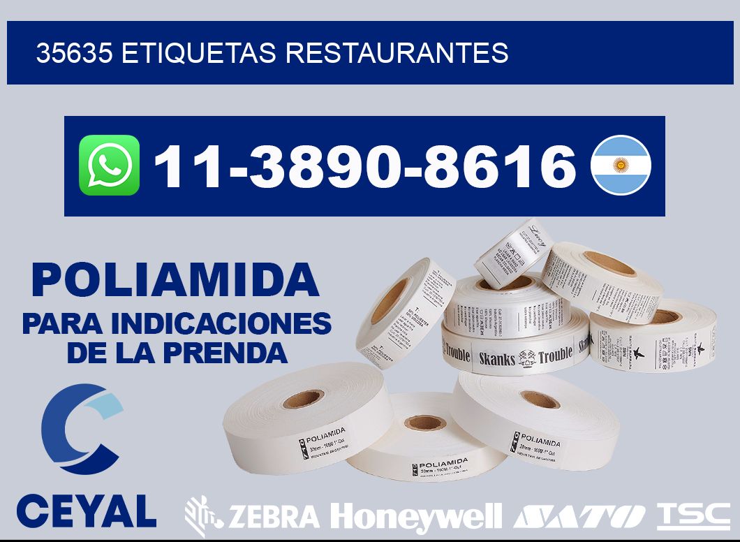 35635 etiquetas restaurantes