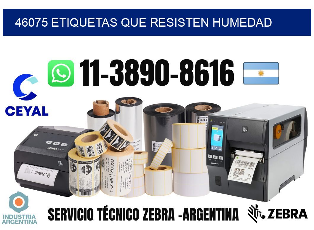 46075 etiquetas que resisten humedad