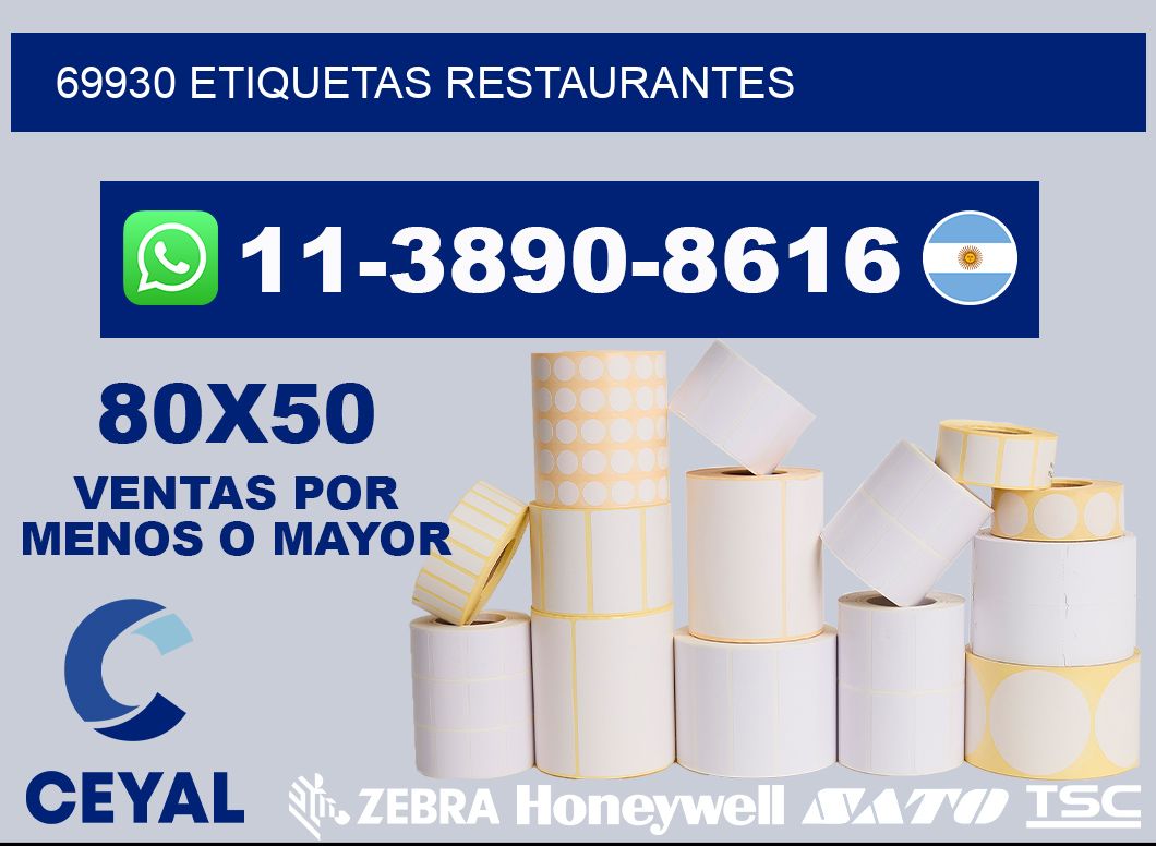 69930 etiquetas restaurantes