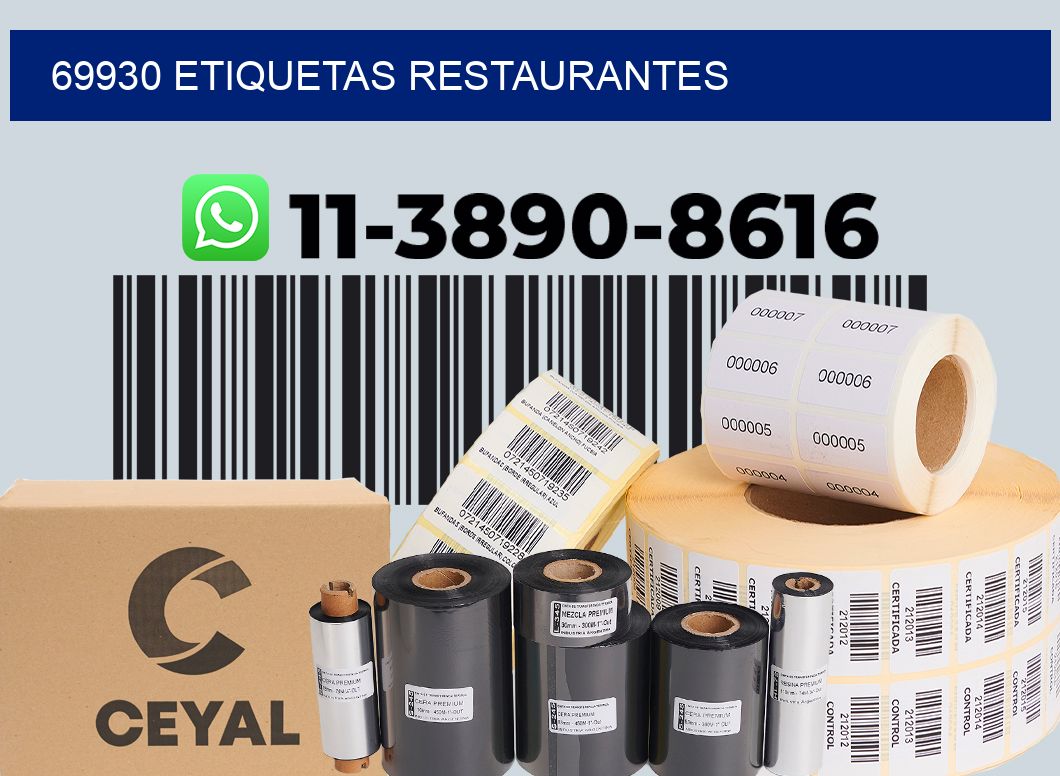 69930 etiquetas restaurantes