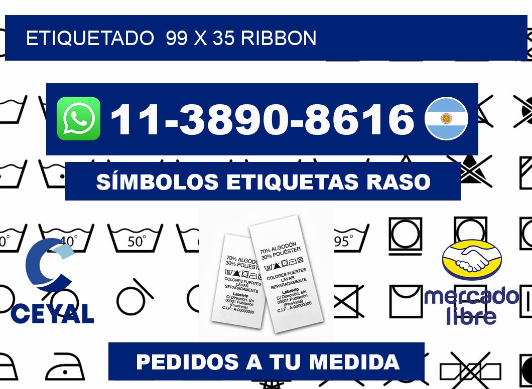 Etiquetado  99 x 35 ribbon