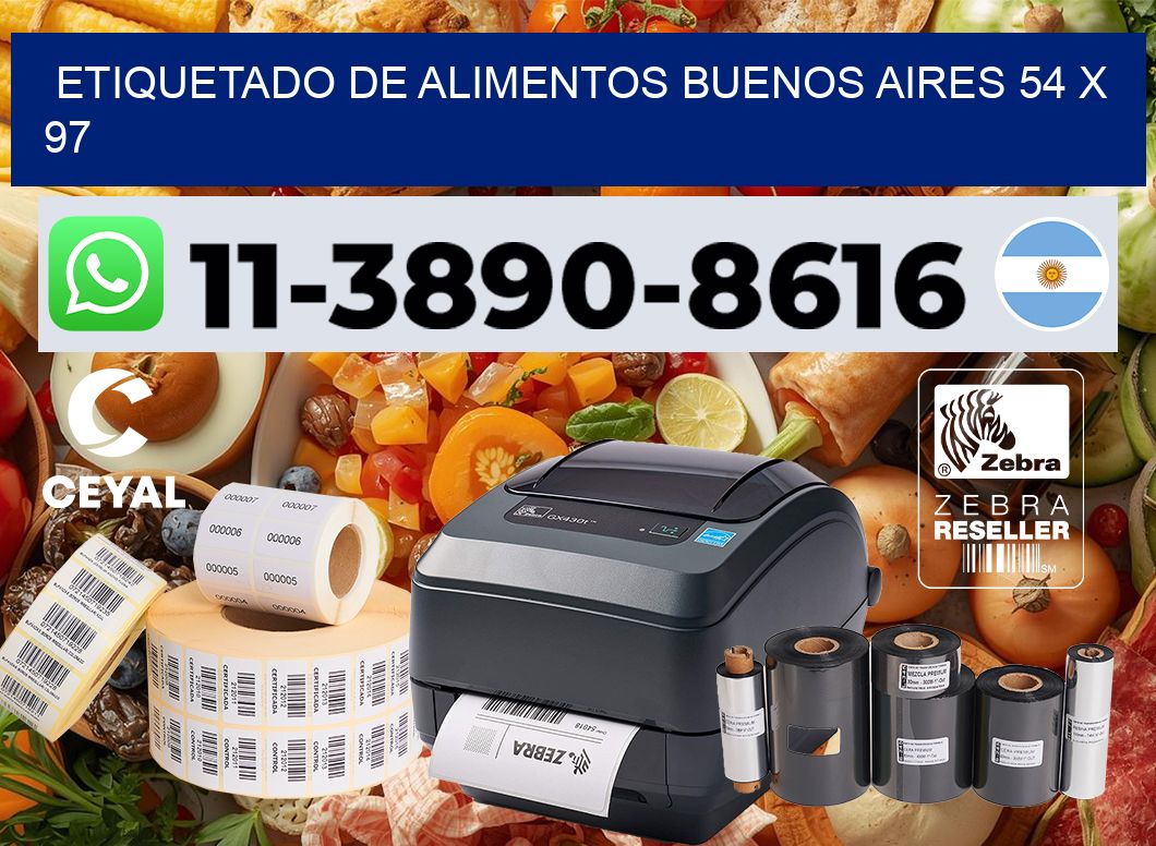 Etiquetado de alimentos buenos aires 54 x 97