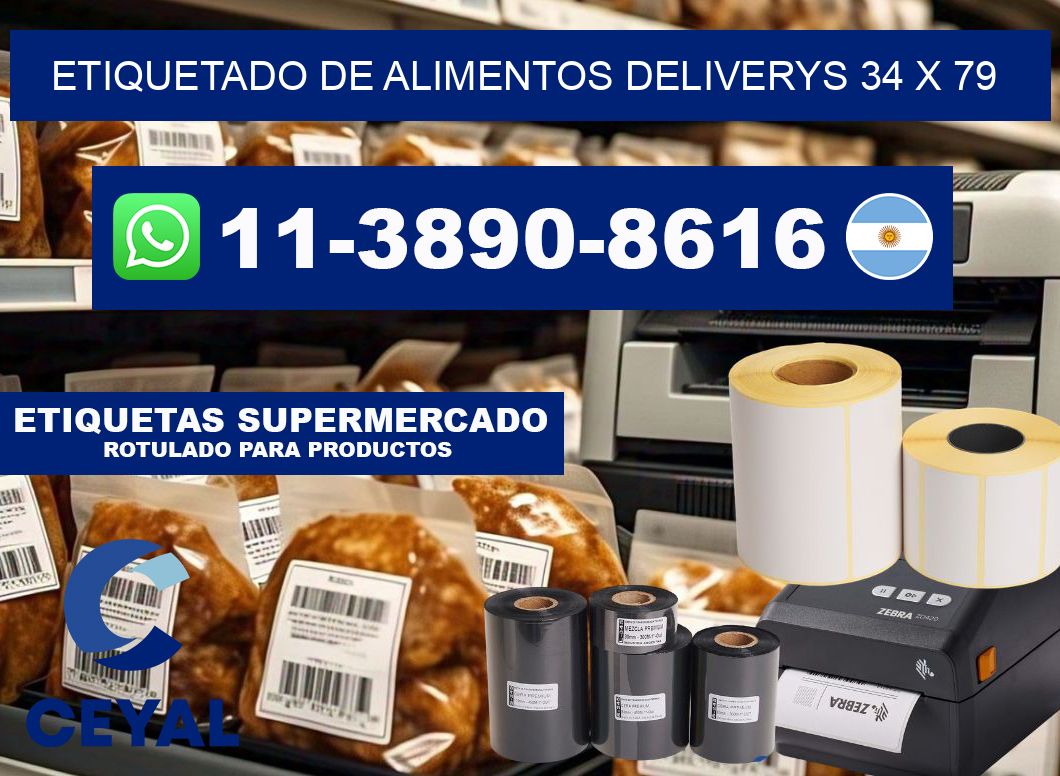 Etiquetado de alimentos deliverys 34 x 79