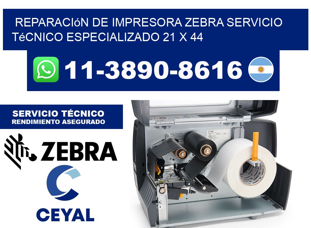 Reparación de Impresora Zebra Servicio Técnico Especializado 21 x 44