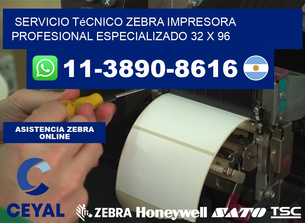 Servicio Técnico Zebra Impresora Profesional Especializado 32 x 96