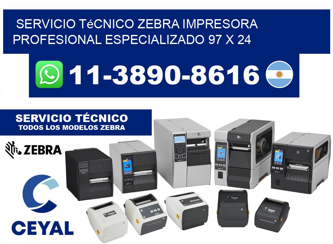 Servicio Técnico Zebra Impresora Profesional Especializado 97 x 24