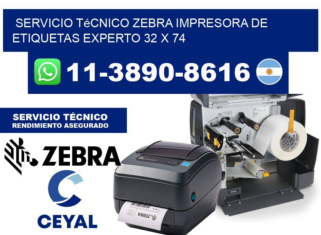Servicio Técnico Zebra Impresora de Etiquetas Experto 32 x 74