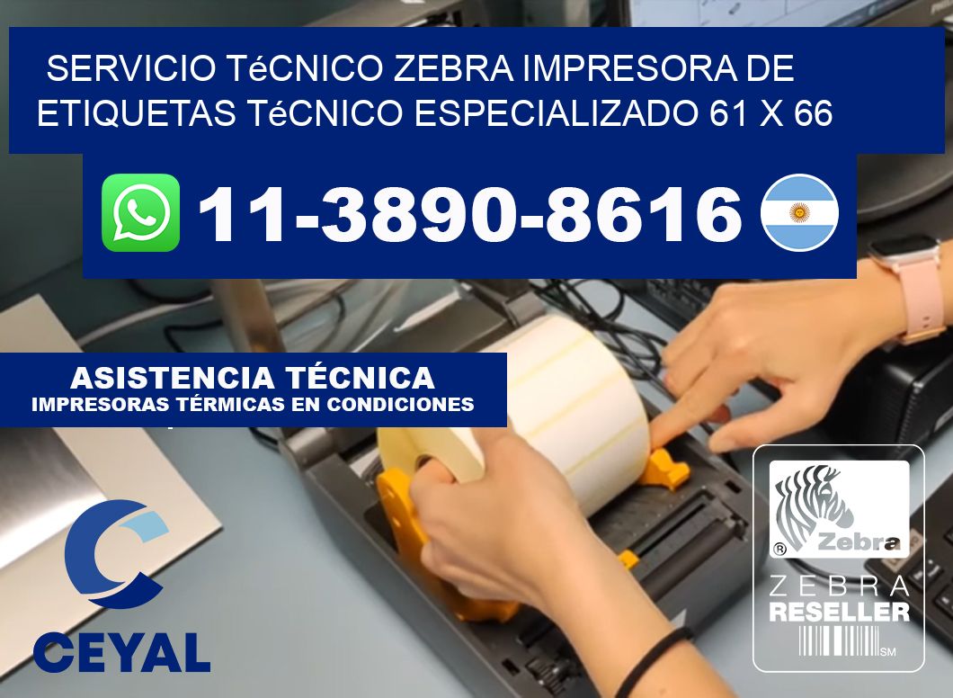 Servicio Técnico Zebra Impresora de Etiquetas Técnico Especializado 61 x 66