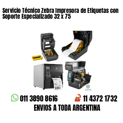 Servicio Técnico Zebra Impresora de Etiquetas con Soporte Especializado 32 x 75