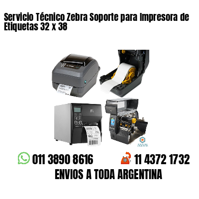 Servicio Técnico Zebra Soporte para Impresora de Etiquetas 32 x 38