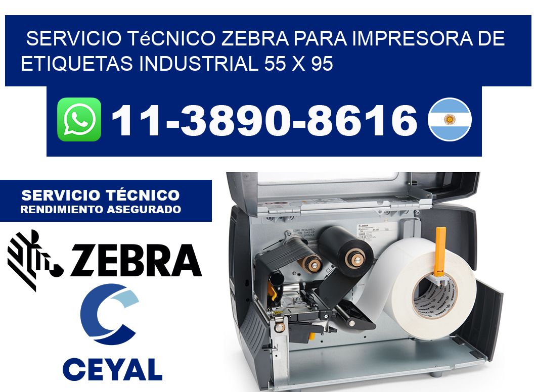 Servicio Técnico Zebra para Impresora de Etiquetas Industrial 55 x 95