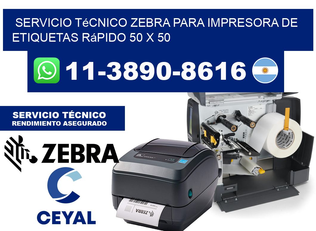 Servicio Técnico Zebra para Impresora de Etiquetas Rápido 50 x 50