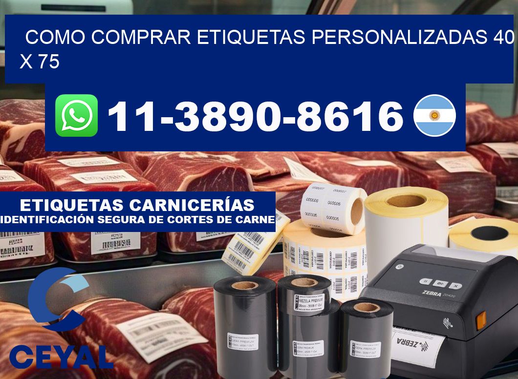 como comprar etiquetas personalizadas 40 x 75