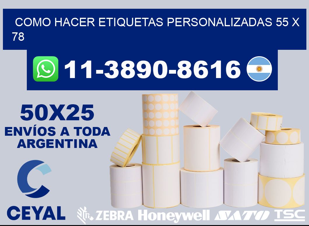 como hacer etiquetas personalizadas 55 x 78