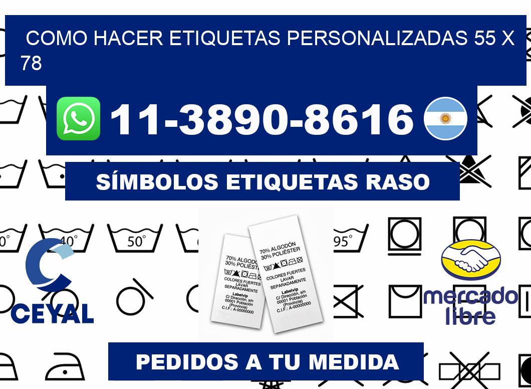 como hacer etiquetas personalizadas 55 x 78