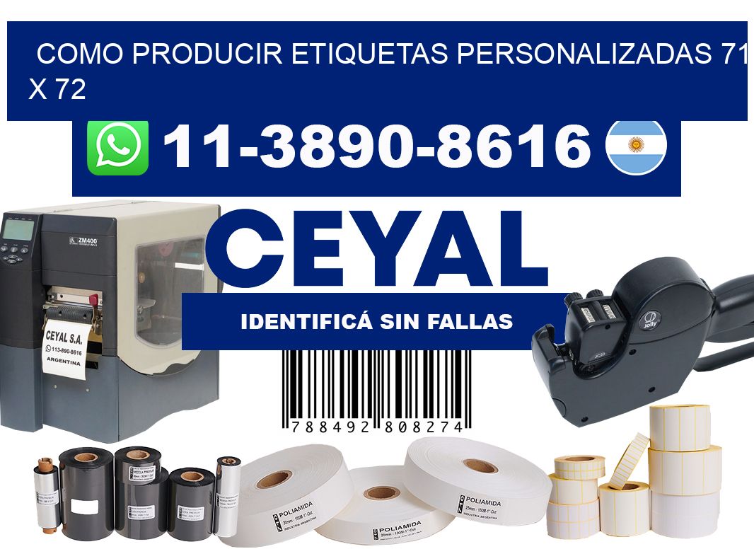 como producir etiquetas personalizadas 71 x 72