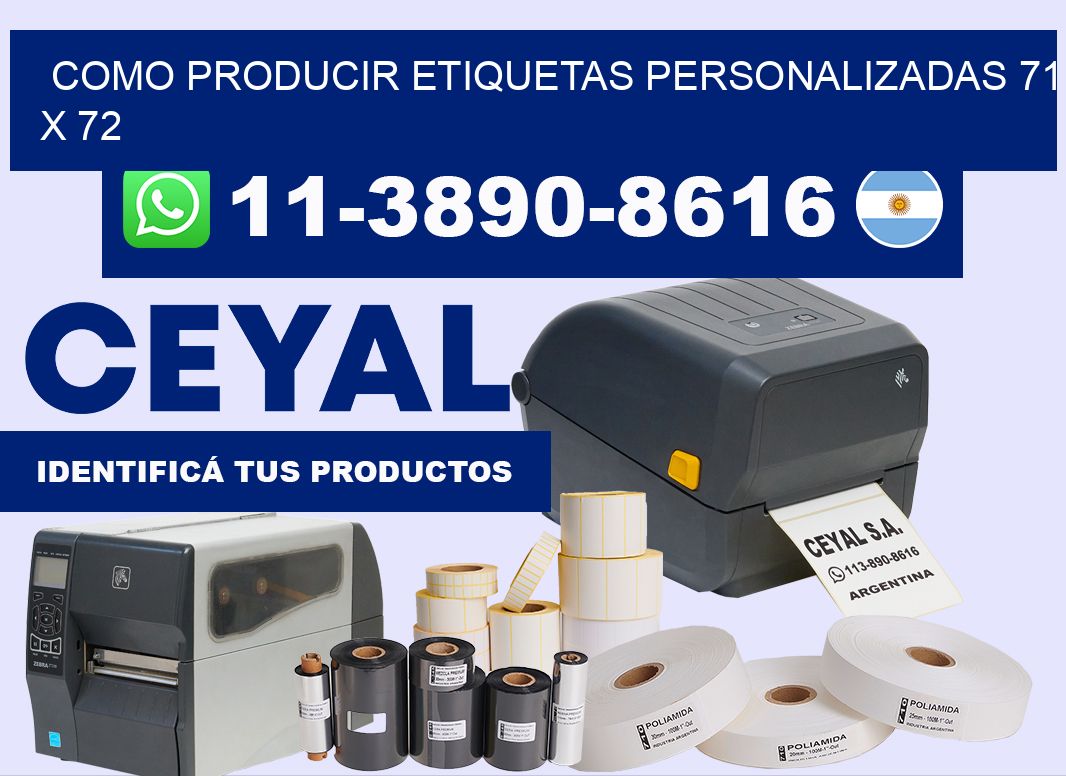 como producir etiquetas personalizadas 71 x 72