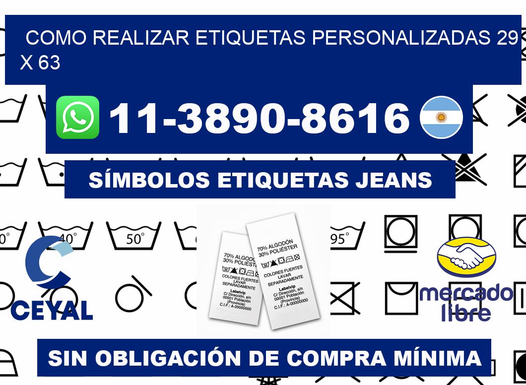 como realizar etiquetas personalizadas 29 x 63
