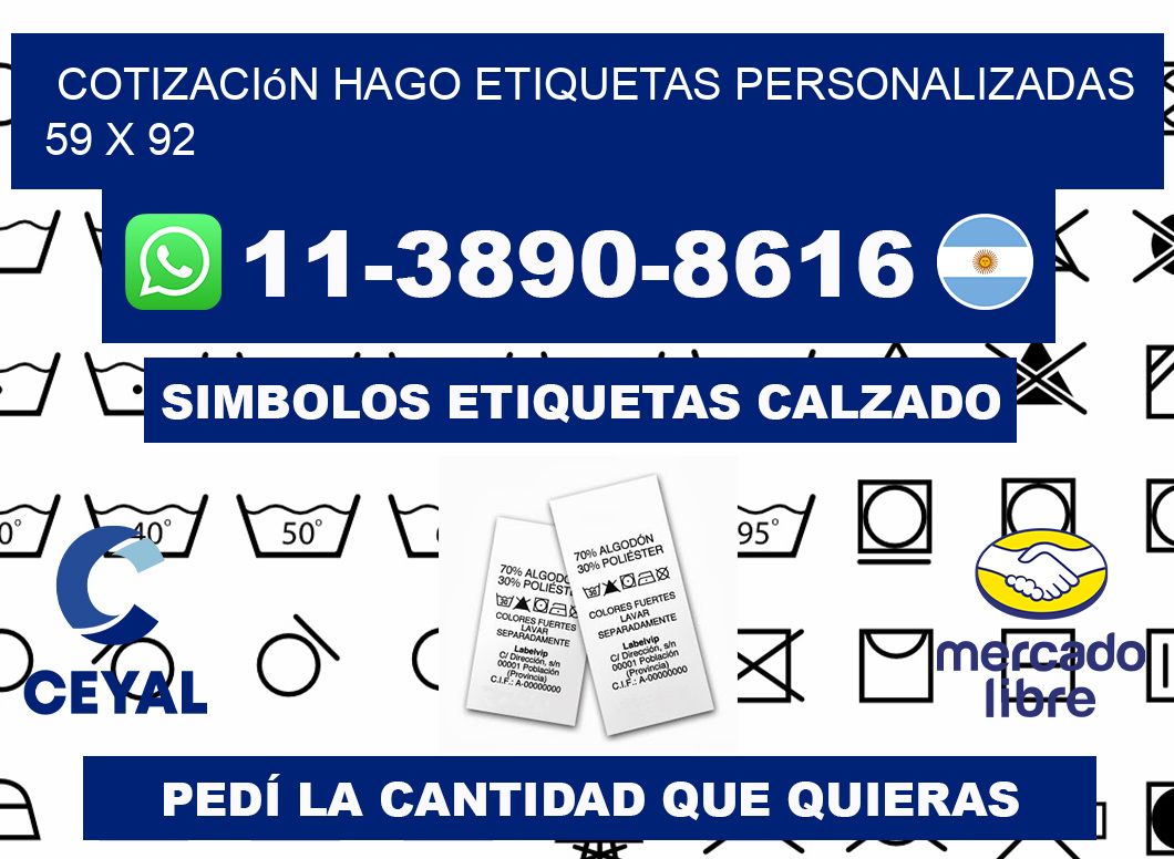 cotización hago etiquetas personalizadas 59 x 92