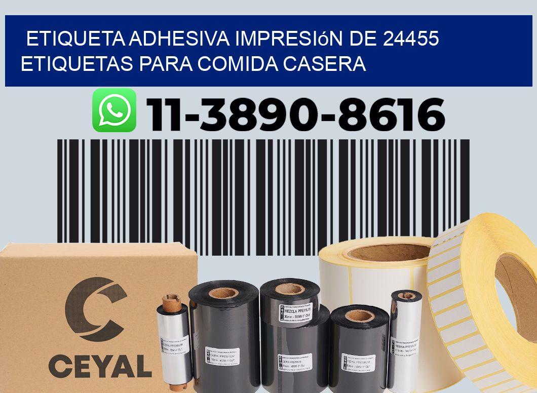 etiqueta adhesiva impresión de 24455 etiquetas para comida casera