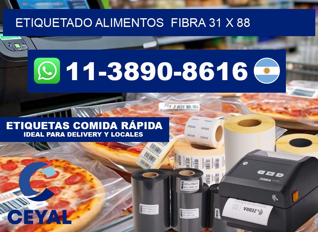 etiquetado alimentos  Fibra 31 x 88