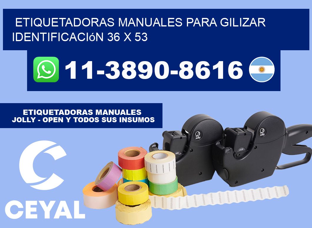 etiquetadoras manuales para gilizar identificación 36 x 53