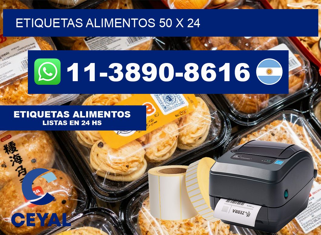 etiquetas alimentos 50 x 24
