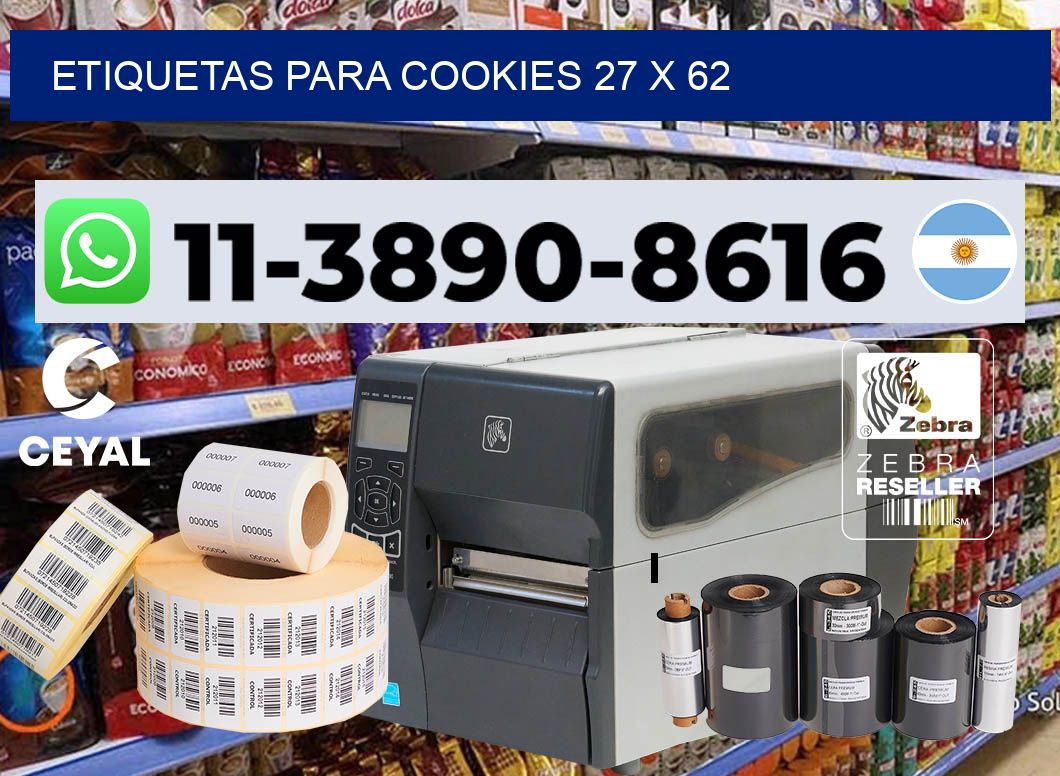 etiquetas para Cookies 27 x 62