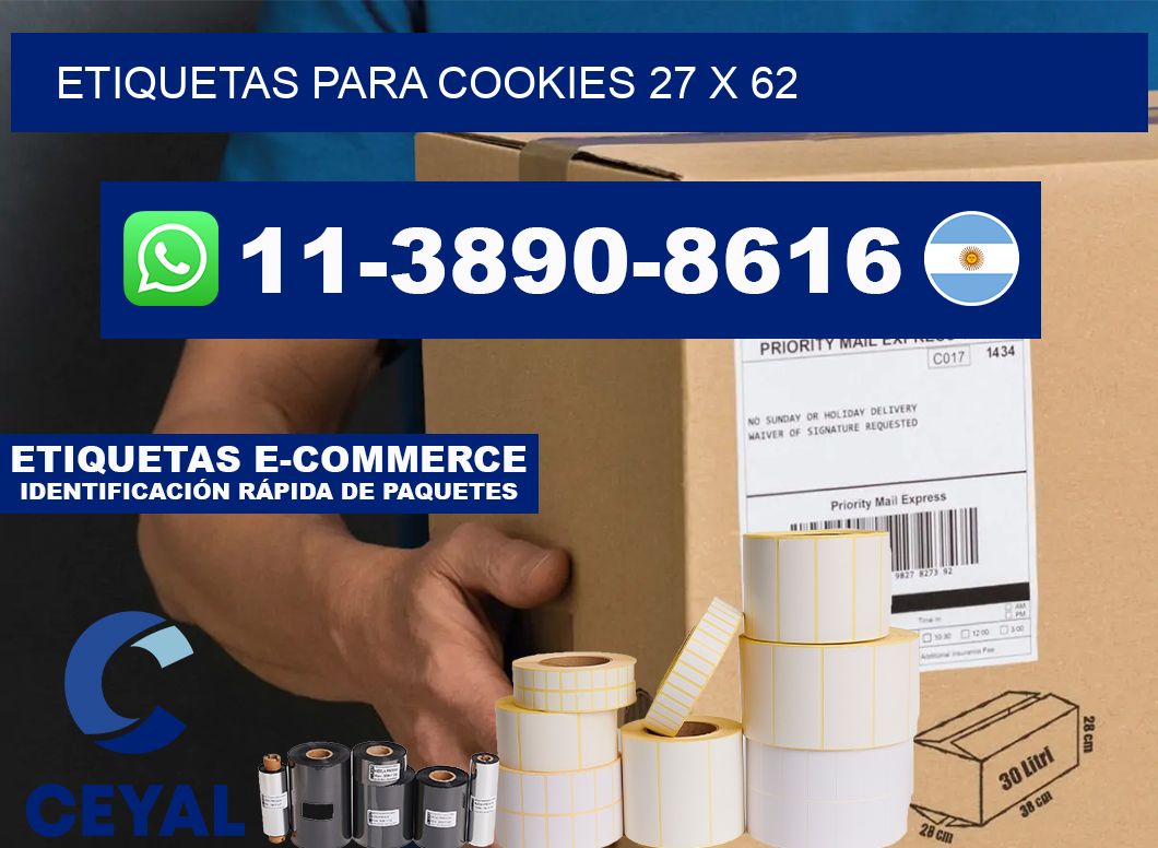 etiquetas para Cookies 27 x 62