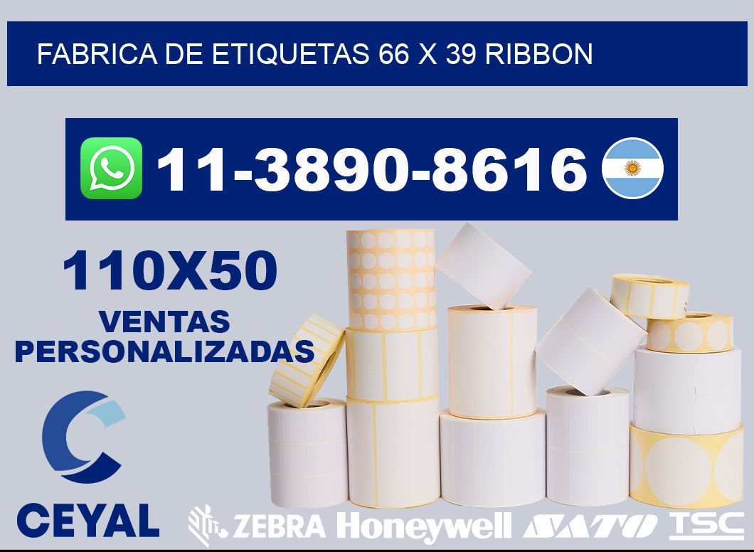 fabrica de etiquetas 66 x 39 ribbon