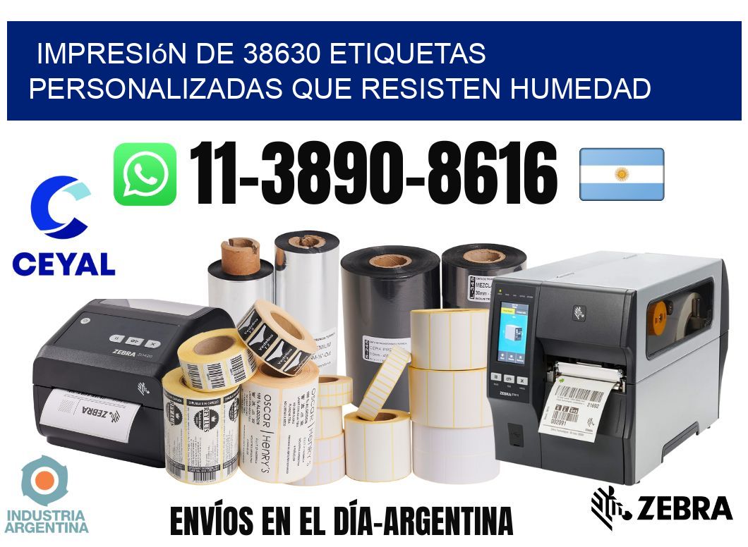 impresión de 38630 etiquetas personalizadas que resisten humedad