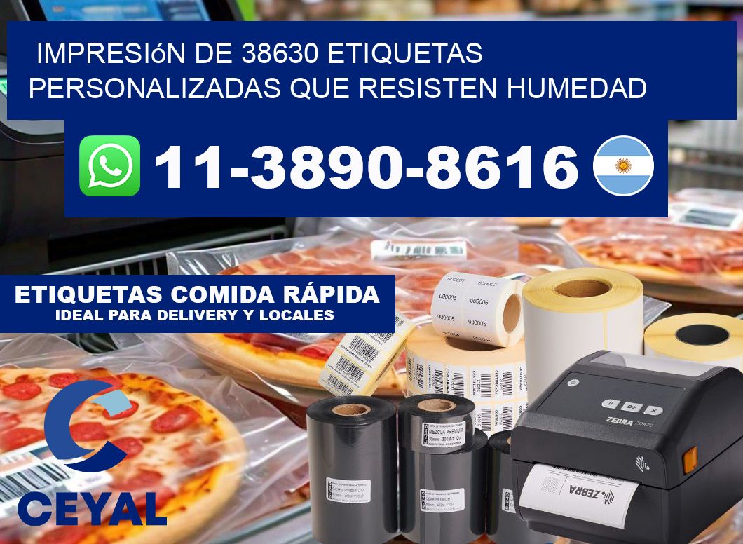 impresión de 38630 etiquetas personalizadas que resisten humedad