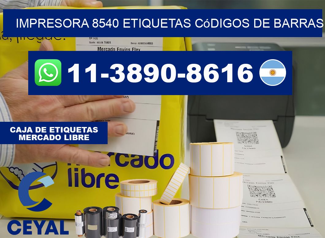 impresora 8540 etiquetas códigos de barras
