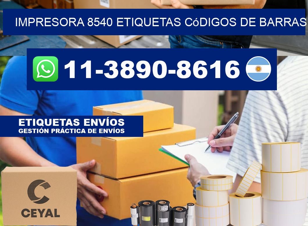 impresora 8540 etiquetas códigos de barras
