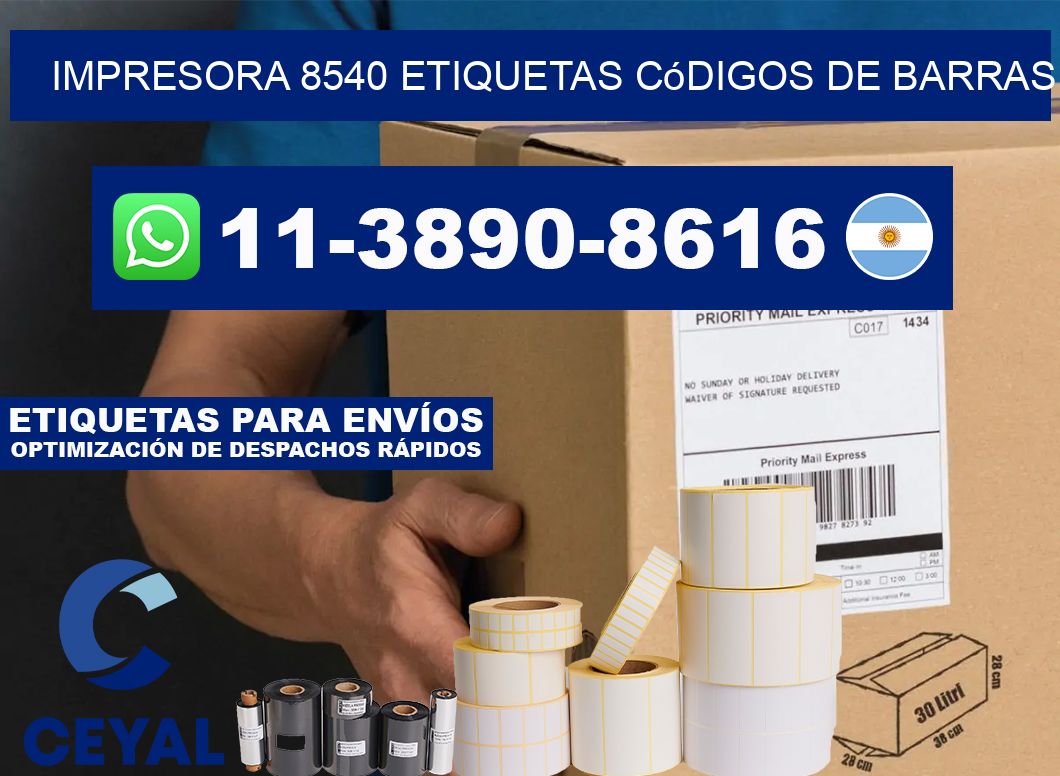 impresora 8540 etiquetas códigos de barras