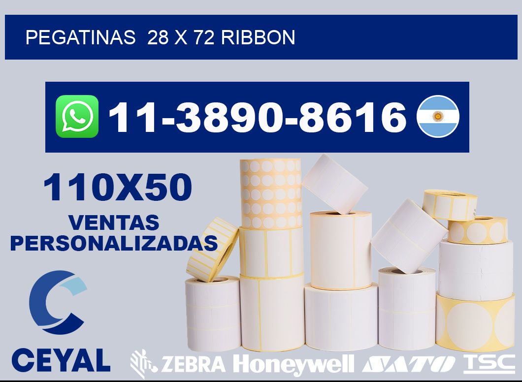 pegatinas 28 x 72 ribbon
