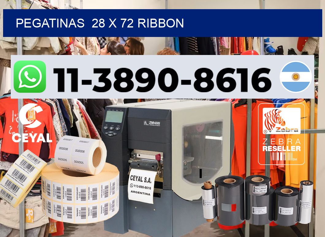 pegatinas  28 x 72 ribbon