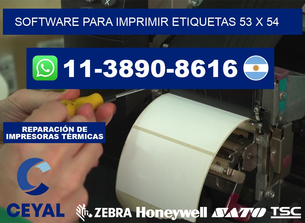 software para imprimir etiquetas 53 x 54