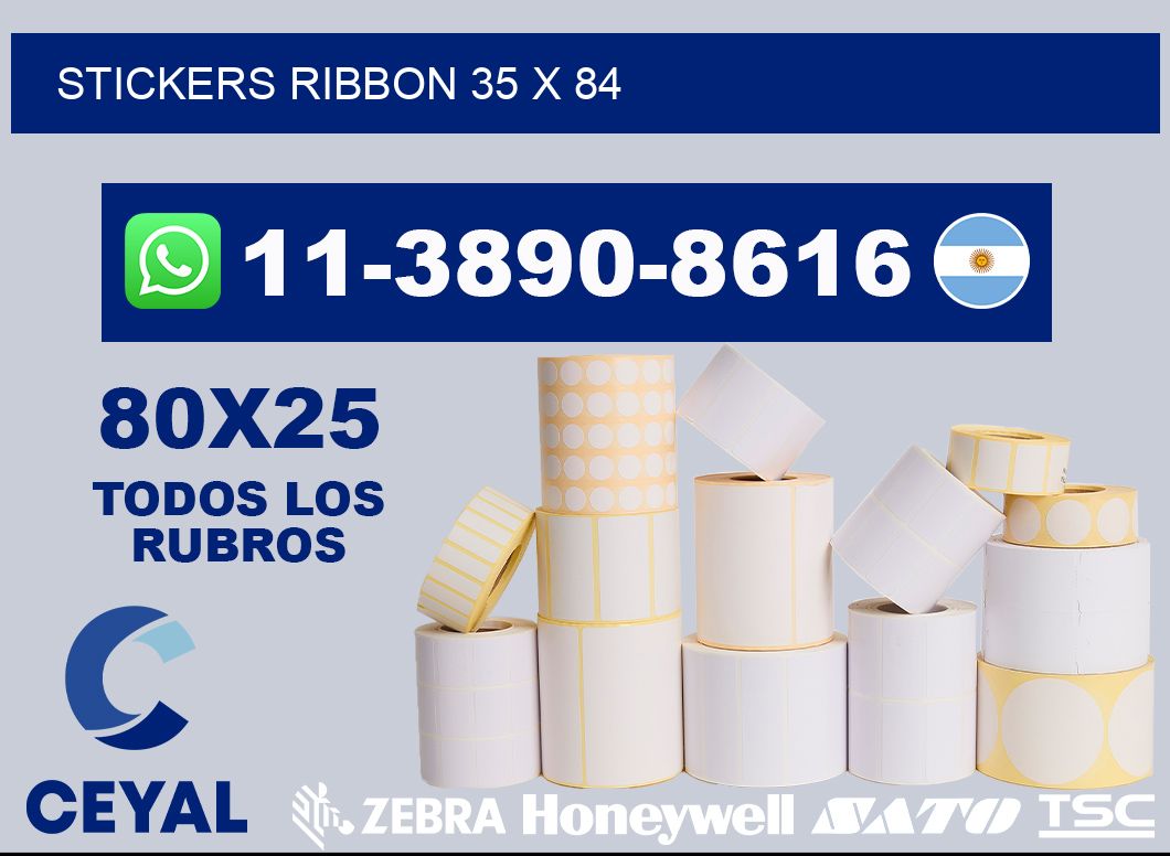 stickers ribbon 35 x 84