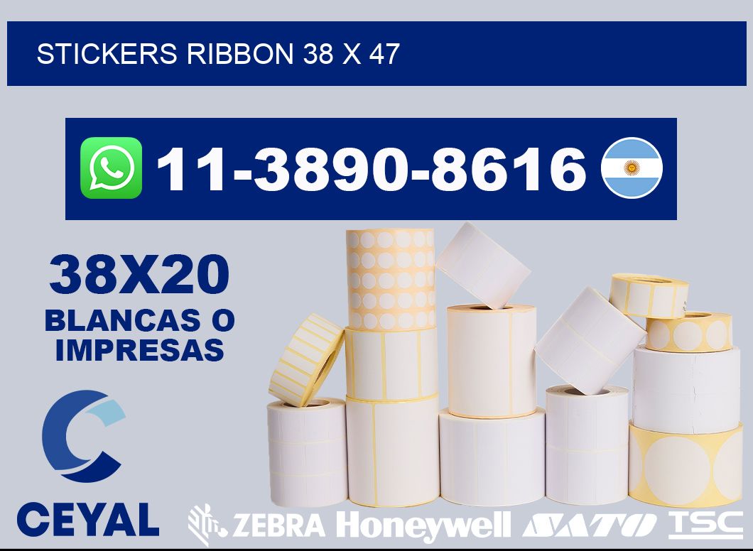stickers ribbon 38 x 47