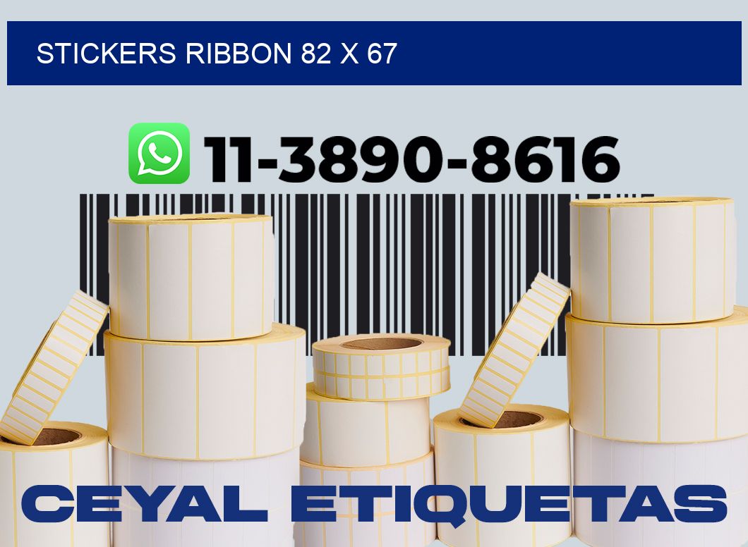 stickers ribbon 82 x 67