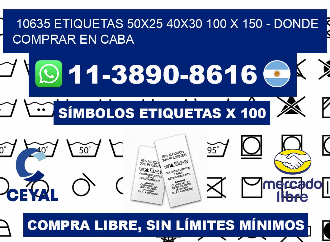 10635 etiquetas 50x25 40x30 100 x 150 - Donde Comprar en Caba