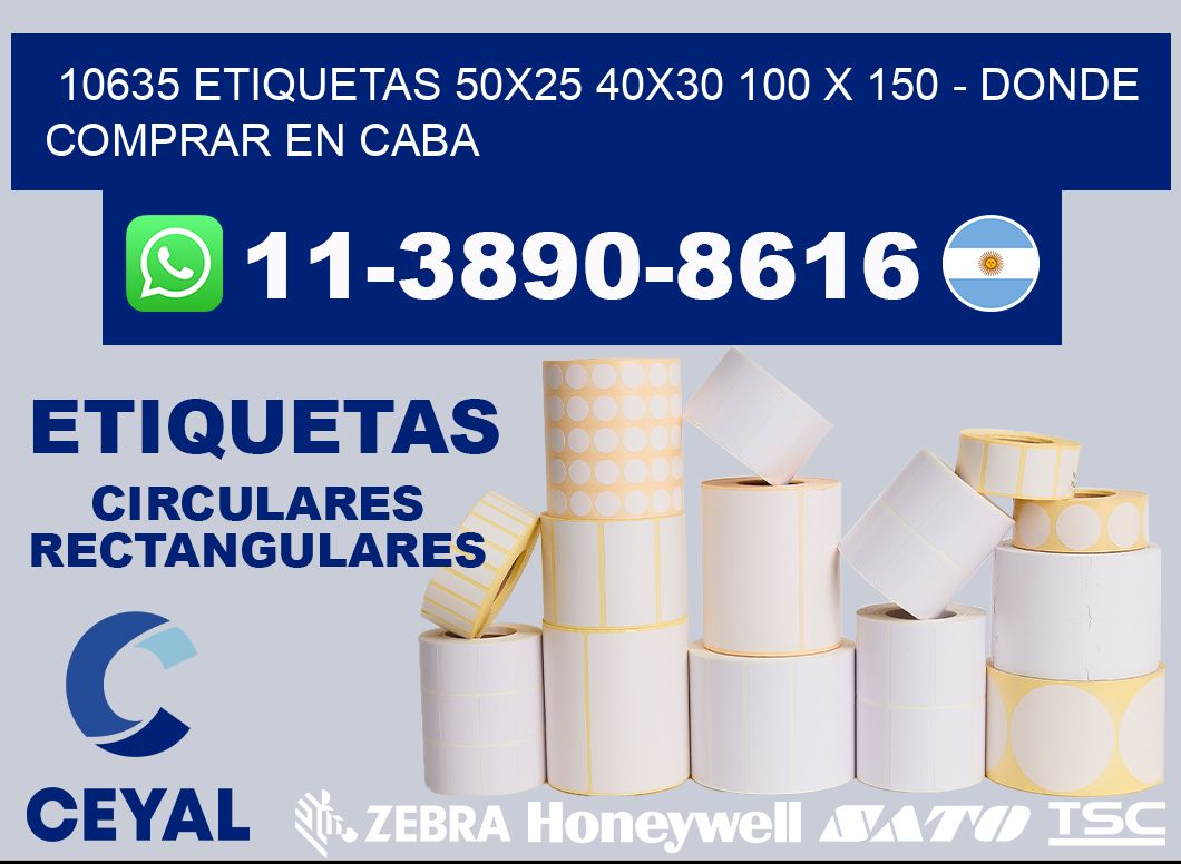 10635 etiquetas 50x25 40x30 100 x 150 - Donde Comprar en Caba
